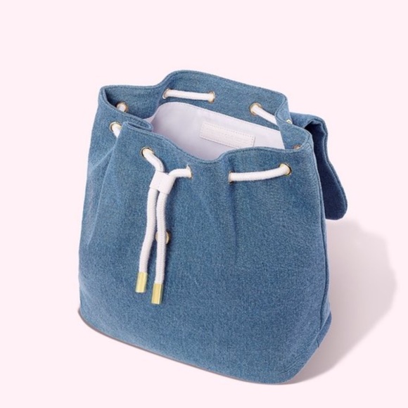 STONEY CLOVER LANE DENIM FLAP BACKPACK NWT
